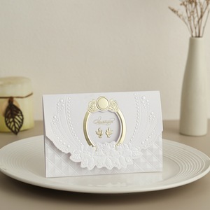 Tarjeta de Invitación para el Día de San Valentín en Forma de Corazón, con Estampado Dorado, Diseño Floral Grande, Papel Perlado, Estilo Moderno, Tarjeta de Felicitación Plegable - Product Image 6