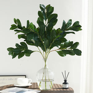 Planta Artificial de Alta Gama con Aspecto de Película Vegetal Nórdica, Hoja de Frijol, Estilo Bosque, Decoración para el Hogar y Bodas, Plantas Verdes Simuladas de 71 cm - Product Image 2