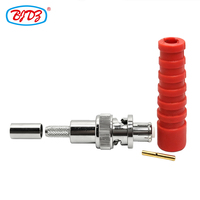 Adaptador Coaxial SHV 5000V 5KV a RG58 RG142, Conector RF de Alto Voltaje de 50 Ohmios para Equipos de Laboratorio e Instrumentos de Prueba
