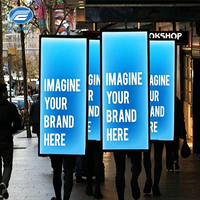 Sac à dos publicitaire intelligent avec écran LED de haute qualité, panneau d'affichage lumineux, sac à dos publicitaire