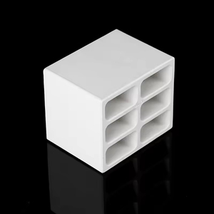 Rifugio Rettangolare in Ceramica Bianca ST-668 per Riproduzione e Decorazione Acquario di Gamberetti Amano, Ciclidi e Pleco - Product Image 3