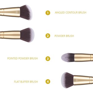 Ducare ชุดแปรงทำความสะอาดสบู่แปรงแต่งหน้าแบบแข็ง - Product Image 1