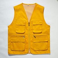 Veste de pêcheur, de photographe et de journaliste en polyester et coton, multi-poches, personnalisable avec logo, vente en gros, unisexe, tendance