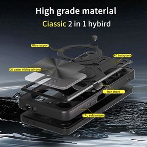 Fundas para Teléfono Móvil con Cámara Deslizante para <span class=keywords><strong>ZTE</strong></span> Nubia Music 4G Z70 Ultra 5G Focus Pro 5G NEO 3 5G, Anillo Soporte, Antigolpes - Product Image 4