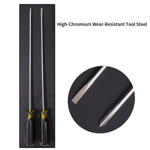 Jeu de tournevis professionnels en acier S2 extra longs, magnétiques, cruciformes et plats, robustes, pour usage industriel, outil manuel - Product Image 4