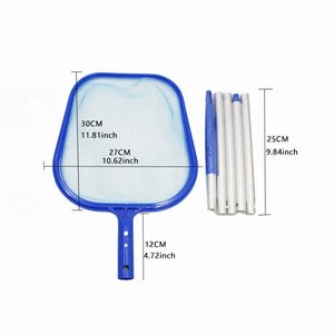 Épuisette à feuilles bleue pour piscine, avec manche télescopique et maille fine, pour l'élimination des débris de piscine et de spa - Product Image 3