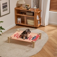 Lit pour animaux de compagnie portable et imperméable, lit pour chat et chien, hamac en bois d'été pour petits animaux, accessoires pour animaux de compagnie