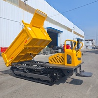 1,8-Tonnen Diesel 4x4 Mini-Truck für Landwirtschaft und Garten mit Raupenantrieb, Rechtslenkung, Neues Automatikgetriebe, Selbstladender Hydraulischer Kipper