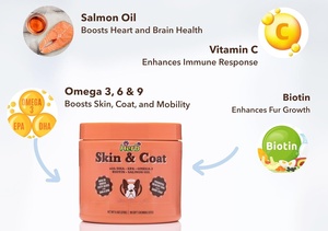 Golosinas Blandas para Perros de Marca Privada OEM/ODM, Altas en Proteínas, para la Salud de la Piel y el Pelaje, con Ácidos Grasos OMEGA para el Apoyo Inmunológico - Product Image 4