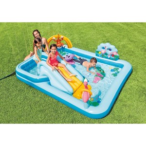 Centro de Juegos Acuáticos Inflable con Forma de Flamenco, Piscina Infantil para Jardín con Tobogán y Piscina de Pelotas, Juguete de Piscina al Aire Libre para Niños Pequeños - Product Image 5