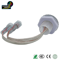 Luces LED RGB 3535 de 30 mm, 12 V CC, para Exteriores, Impermeables, para Parques Temáticos, con Controlador de Tarjeta SD, Cuerpo de Plástico IP65, Programables