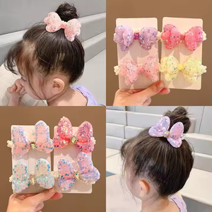 All'ingrosso <span class=keywords><strong>accessori</strong></span> per <span class=keywords><strong>bambini</strong></span> carini elastici con perla alta fascia di gomma per ragazze con lustrini di paillettes per <span class=keywords><strong>bambini</strong></span> - Product Image 4
