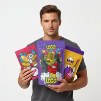 Sacs en Mylar PE à toucher doux, anti-odeur, imprimés sur mesure, 3,5 g, résistants aux enfants, avec fermeture éclair, 3,5 mil, échantillon gratuit, usine OEM