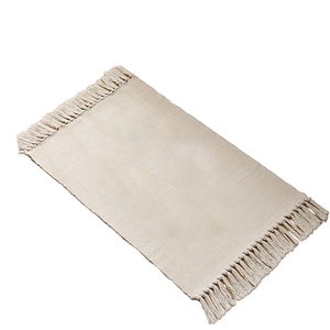 Alfombra de Yute para Baño, Hecha a Mano, Ecológica, Antideslizante, Apta para Mascotas, Acolchada, para Comedor, de Rafia Natural, 3 Pies - Product Image 1