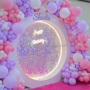 Nuovo Design Moderno e Lussuoso Set di Supporti per Fondale Nuziale Gigante in PVC 3D con <span class=keywords><strong>Arco</strong></span> Curvo per Decorazione Palcoscenico - Product Image 3