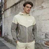 Veste réactive à l'eau pour homme avec logo personnalisé et veste imperméable légère et confortable pour la randonnée, la course à pied et le cyclisme