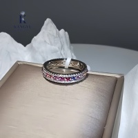 Bague unisexe en argent sterling 925 avec grappe de pierres, design dégradé coloré, bande de moissanite et pierres précieuses colorées de laboratoire, luxe Channel