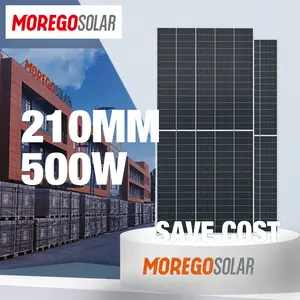 Morego 태양 전지 패널 500 와트 농업 태양 광 시스템 48 볼트 블랙 알루미늄 프레임 placa 태양