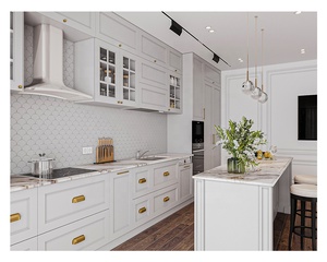 High end bianco armadio da <span class=keywords><strong>cucina</strong></span> con assemblati in legno da <span class=keywords><strong>cucina</strong></span> isole - Product Image 2