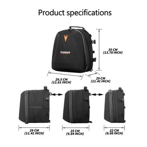 Sacoche universelle de rangement pour équipement de moto, sacoche de siège arrière pour vélo électrique, sacoche pour casque de grande capacité - Product Image 3