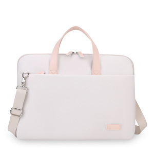 Sac pour ordinateur portable en polyester imperméable de 15,6 pouces, sacoche d'affaires légère, antichoc, sac à main pour femme, bleu royal - Product Image 2