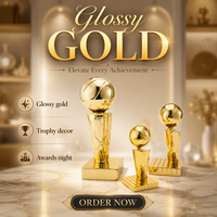Trophée de basket-ball en gros personnalisé avec nom, texte et logo – En stock, prêt à être expédié – Récompense de championnat de ligue sportive de basket-ball