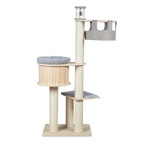 Muebles <span class=keywords><strong>para</strong></span> Gatos: Árbol <span class=keywords><strong>para</strong></span> Gatos con Casa, Condominio, Percha, Área de Juegos, <span class=keywords><strong>Gimnasio</strong></span> Giratorio Grande y Autogiratorio, Fácil de Limpiar - Product Image 2