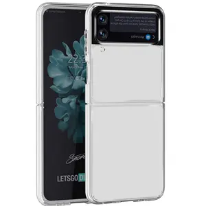 covers cp Suppliers-Crystal Clear Phone Case Tpu + Cp Anti Kras Transparante Telefoon Cover Voor Samsung Z Flip 3