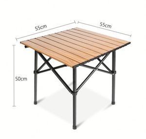 Table pliante en acier pour barbecue, camping, pique-nique, portable, pliable, en métal, pour l'extérieur - Product Image 4
