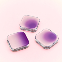 Boîtes de palette de fards à paupières vides transparentes à couvercle rabattable 4 compartiments pour blush – Fournitures d'usine pour maquillage