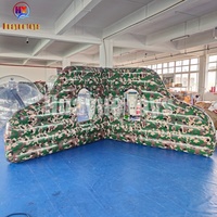 Bunker camouflage gonflable en PVC commercial de 0,6 mm, barrière tactique pour paintball, gel blaster et laser tag