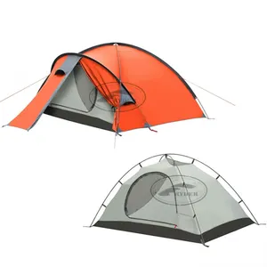 2人防水防火4季铝杆户外装备登山运动定制圆顶帐篷
