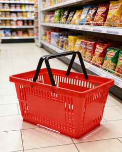 Juego de 10 Cestas Plegables Apilables para Compras, Ahorro de Espacio, Almacenamiento, Uso en Tiendas de Conveniencia, Servicio OEI - Product Image 1