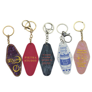 Customizable Unique Design Acrylic Promotional Keychains & Carabiners Metal Custom Logo Keychains for Marketing