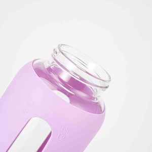 Custom Logo Botella De Agua 800ml Reusable Glass Water <b>Bottle</b> Vasos Termicos Style with Unbreakable Silicone for Fitness Yoga - Product Image 4