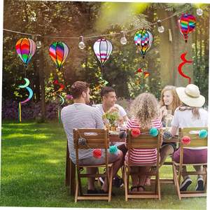Molinos de Viento Decorativos para Jardín, Molinos de Viento Arcoíris, Globos Aerostáticos Giratorios, Molinos de Viento de Juguete Personalizados para Niños - Product Image 2