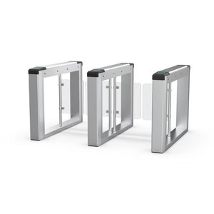 304 스테인리스 스틸 패스트 레인 출입 통제 RFID 보안 카운터 스윙 턴스타일 게이트 - Product Image 2