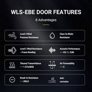 דלתות כניסה צרפתיות מקשת פלדה, ישירות ממפעל WLS, בסגנון צרפתי, עם בידוד תרמי - Product Image 6