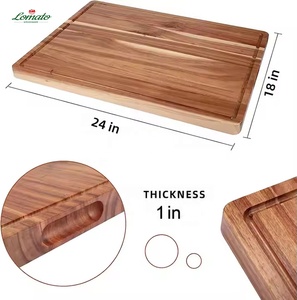 Thân Thiện Với Môi 24X18 Inch Nhà Bếp Hình Chữ Nhật Thêm Dày Lớn Keo Gỗ Cắt Khối Cắt Bảng Nước Trái Cây Cho Thịt Trái Cây - Product Image 2
