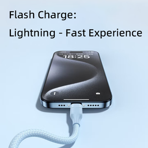 Cable Trenzado de Alta Densidad Tipo-C a Tipo-C con Conectores Duraderos de Carga Rápida - Product Image 3