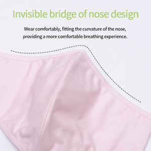 Mascarilla de Algodón Reutilizable <span class=keywords><strong>con</strong></span> Logotipo Personalizado Promocional Transpirable de Color Rosa al por Mayor a Bajo Precio, Mascarilla Facial de Algodón de Color Sólido, Estilo Moderno - Product Image 4