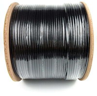Cable de Red para Exteriores Gigabit Cat5e de Alta Velocidad, Cables de Comunicación Impermeables Anti-UV, Cable Ethernet LAN