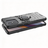 Coque de protection pour Xiaomi Redmi Note 9 Pro Poco F3 GT 5G K50 9 10 Prime, avec anneau de support, coins renforcés, anti-chute, magnétique