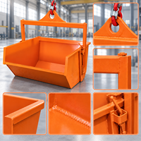 Conteneur robuste sur mesure en acier Q355 pour la levée de déchets de construction et les solutions de manutention sur site, fabriqué par un spécialiste de grues et de conteneurs flottants