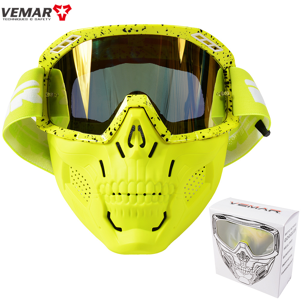 Motocross jaune