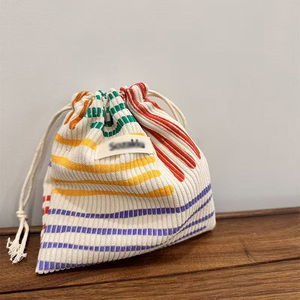 Sac de rangement anti-poussière avec lignes en velours côtelé - Product Image 3