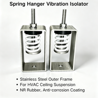 Support anti-vibration flexible en acier inoxydable pour suspension de plafond CVC, conduite de ventilation AHU