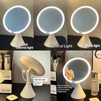 Miroir de maquillage Art Déco en aluminium de haute qualité, taille fine, pour bureau, table, petit, haut de gamme, spécial pour étudiants en résidence universitaire, maison, princesse