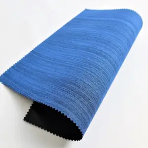 Diritta a righe cationico trasparente PVC doppio colore poliestere bagaglio all'ingrosso tessuto di fornitura di fabbrica tessuto Oxford