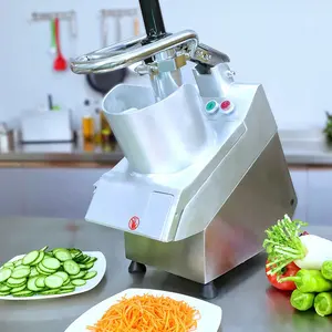 उच्च दक्षता 250 kg/h सब्जी काटने मशीन/वाणिज्यिक आलू गाजर रोटेट सब्जी कटर
